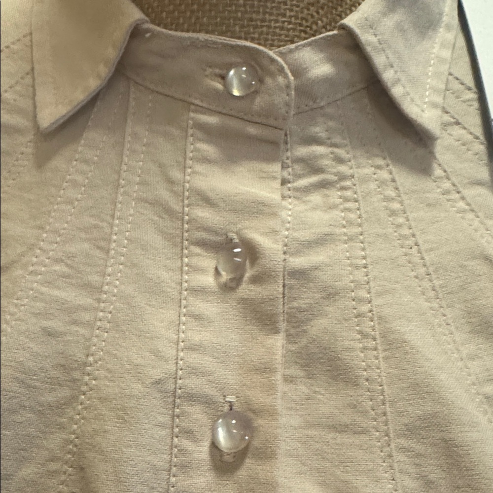 NWT Pomander Place half button-up shirt dress. Functional front pockets. Size XL - Picture 8 of 16